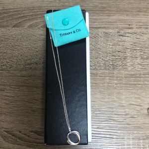 Authentic Tiffany & Co. sterling silver O necklace